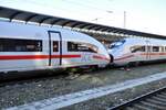 ICE 3 neo Velaro MS Tz 8008 und 8009; 93 80 5 408 509-8 D-DB in Ulm am 07.01.2023.