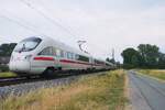 Vom Fahrradpfad zwischen D�lmen und Buldern wurde am 16 Juli 2026 ICE 411 078 fotografiert.
