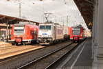 metrans-br-386-tschechische-republik/546370/386-015-2-metrans-rail-sro-mit 386 015-2 METRANS Rail s.r.o. mit einem Containerzug in Stendal und fuhr weiter in Richtung Salzwedel. 16.03.2017