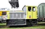 Der Rangiertraktor  Parsifal  von der Dispolok Gesellschaft steht im Bahnpark Augsburg am 25.10.2009.