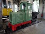 Feldbahnlok No 6402 von Jungenthal, Typ EL 105 mit einer Spurweite von 600mm; LüP 2700mm Achsstand 740mm 4 t Gewicht mit 12/12 PS, Baujahr 1935, in der Lokwelt Freilassing, am 01.09.2019.