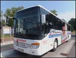 Setra 415 UL der Verkehrsbetrieb Greifswald-Land GmbH in Greifswald.