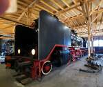 06 013 Botschafterlok aus Slowenien im Bahnpark Augsburg am 26.06.2022.