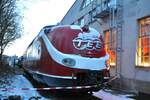 601 TEE Triebkopf im Bahnpark Augsburg am 15.03.2015.