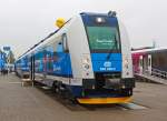 Škoda Vagonka präsentierte auf der Inno Trans 2014 in Berlin (hier 26.09.2014) den Škoda 7Ev „RegioPanter“, hier der dreiteilige elektrische Triebzug 640 005-5 / 641 005-4 für die ČD