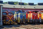   Die kleinen Dieselhelfer aus den 1960zieger Jahren, ausgestellt am 24.08.2019 beim Lokschuppenfest am 14.08.2019 im Südwestfälische Eisenbahnmuseum in Siegen.