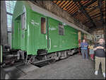 Ein möglicher Postwagen mit angeschriebener Nummer  77 843 , zu dem ich keine Informationen gefunden habe, konnte im Depot der IG Bw Dresden-Altstadt e.V.