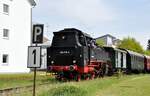 064 518-4 der Eurovapor mit Sonderzug zur Saisoneröffnung in Amstetten am 01.05.2024. Die 064 518-4 wird die gesamte Saison 2024 bei der UEF den Fahrbetrieb absolvieren.