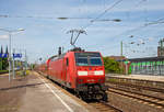   Wir sind am 01.06.2019  in Bahnhof Köln Messe/Deutz ausgesteigen, nun schiebt die 146 005-4 (91 80 6146 005-4 D-DB) der DB Regio NRW den RE 9 (rsx - Rhein-Sieg-Express) Siegen - Köln
