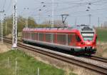 429 529-1 als RE 94109 von Blankenberg(Meckl)nach Rostock Hbf bei der Durchfahrt in Sildemow.30.04.2012