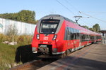 442 849 als S2(Warnemnde-Gstrow)bei der Einfahrt im Haltepunkt Rostock-Marienehe.24.09.2016