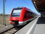 mecklenburg-vorpommern/654114/623-522nach-ueckermuende-stadthafenam-20april-2019auf 623 522,nach Ueckermnde Stadthafen,am 20.April 2019,auf Gleis 1 in Pasewalk.