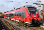 442 839-7 stand als RB 12(13265)von Rostock Hbf nach Ribnitz-Damgarten West im Rostocker Hbf.21.02.2020