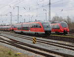 642 549 als RB11(Wismar-Rostock-Tessin)bei der Ausfahrt im Rostocker Hbf.