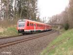 612 156-0 fhrt bei Schnfeld als RE Regensburg.