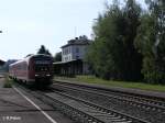 612 170-1 fhrt durch Wunsiedel-Holenbrunn als RE 3449/3789 Dresden.