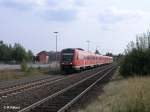 612 565-2 fhrt als RE 3694 Gera in Wiesau/Oberpfalz ein.