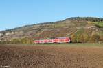 ein Unbekannter 445 Twindexx als RE bei Thüngersheim gen Süden unterwegs.