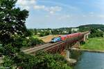 146 246-4  Bahnland Bayern  verlässt Regensburg als RE50 RE4858 München - Nürnberg.