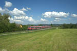 442 605 als RE50 nach Nürnberg bei Pölling. 14.05.24