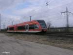 946 011 verlsst Saarmund als RB28814 nach Berlin Schnefeld. 11.03.11