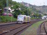 VT017 verlsst Bacharach mit einer RB nach Mainz.