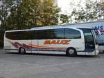 Mercedes Travego von Bauz aus Deutschland in Neubrandenburg.