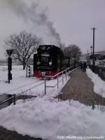 RBB 99 1784 im Bahnhof Baabe am 21.3.13