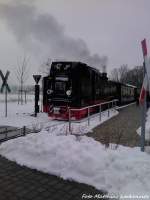 RBB 99 1784 im Bahnhof Baabe am 21.3.13