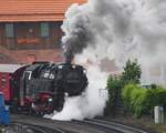 99 7237-3 Ausfahrt zum Brocken in Werningerode am 20.06.2014.