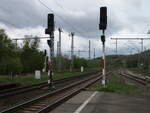 DR Lichtsignale,am 16.April 2024,an der westlichen Ausfahrt von Großheringen.