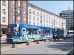 Alte Tatra Stra�enbahn in Rostock.