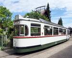 Stra�enbahn / Stadtverkehr; Augsburg;   das einzige weltweit noch existierende Exemplar des GT 5 Nr.535 von MAN Baujahr 1968 in Augsburg am 28.05.2016.