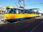 Straßenbahn / Stadtverkehr; Leipzig;  T4D-M2 Nr.2158 von CKD Tatra Baujahr 1982 am Augustusplatz in Leipzig am 23.07.2019.
