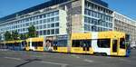 Straßenbahn / Stadtverkehr; Leipzig;     NGT 8 Nr.1119 von DWA Baujahr 1995 am Augustusplatz am 23.07.2019.