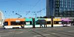 Straßenbahn / Stadtverkehr; Leipzig;   NGT 8 Nr.1130 von DWA Baujahr 1996 am Augustusplatz in Leipzig am 23.07.2019.