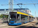 Straßenbahn / Stadtverkehr; Leipzig;    NGT 8 Nr.1144 von DWA Baujahr 1997 am Augustusplatz in Leipzig am 23.07.2019.