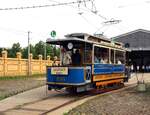 Straßenbahn / Stadtverkehr; Leipzig;   T 2 Nr.500  Eigenbau GLSt Baujahr 1906 in Tram Museum Leipzig am 21.07.2019.