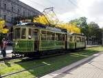 Straßenbahn / Stadtverkehr Nürnberg; T 2 Nr.204 von MAN Baujahr 1904 und B 2 Nr.336 von MAN Baujahr 1906 in Nürnberg am 15.11.2016.