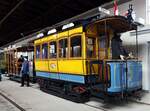 Straßenbahn / Stadtverkehr; Nürnberg;   T 2 Nr.3 von Herbrand Baujahr1896 im Museum St.Peter in Nürnberg am 15.10.2016.
