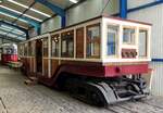 Straßenbahn / Stadtverkehr;  U-Bahn;  Budapest/Wehmingen;  Die Rückansicht des U-Bahnwagen T 4 Nr.12 von Firma Schlick & Nicholson, Budapest; Elektrische Ausrüstung Siemens & Halske,