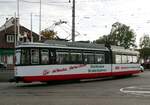 Stra�enbahn / Stadtverkehr; Stuttgart  und Halberstadt;   GT 4 Nr.156 von Halberstadt beim Jubil�um 60Jahre GT 4 in Stuttgart vor dem Tram-Museum Stuttgart.