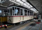 Straßenbahn / Stadtverkehr; Stuttgart;    T 2 Typ200 Nr.15 von Maschinenabrik Esslingen Baujahr 1929 im Straßenbahnmuseum Stuttgart am 09.10.2014.