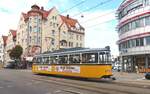 Straßenbahn / Stadtverkehr; Ulm;     T 4 Nr.1 in Ulm-Söflingen am 20.09.2014.