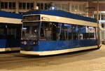 rostock/863510/am-morgen-des-03102024-war-6n1 Am Morgen des 03.10.2024 war 6N1 Wagen 672 auf dem Gelände der Rostocker Straßenbahn AG abgestellt.