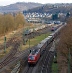 Durch die Sperrung der rechten Rheinstrecke bei Bonn-Beul ist die Woche wieder viel Umleiterverkehr auf der Siegstrecke....