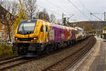 Passend zu Halloween aber gibt es heute Süßes, in Form von einem lagen Zuckerzug.
Die fast noch Fabrikneue, gerade mal sechs Wochen alt, und an die dispo-Tf Rail GmbH (Berlin) vermietete Stadler EURO 9000 der ELP - European Loc Pool AG (Frauenfeld/CH) 2019 317-7 (90 80 2019 317-7 D-ELP) fährt am 31 Oktober 2024, mit einem Zuckerzug (VTG Wagen der Gattung Uagnpps), durch den Bahnhof Kirchen (Sieg) in Richtung Köln. Vermutlich ist sie hier an die RTB CARGO GmbH (Düren) untervermietet. 

Die Stadler EURO 9000 eine Co'Co'- DualModeLok wurde 2024 von Stadler Rail Valencia S.A.U. in Albuixech (Spanien) unter der Fabriknummer 4339 gebaut und am 18.09.2024 an die ELP - European Loc Pool AG in Frauenfeld (CH) ausgeliefert. Seit dem 18.09.2024 ist sie auch an die dispo-Tf Rail GmbH (Berlin) vermietet.