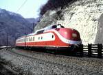 601 Alpen-See-Express auf der Geislinger Steige am 27.03.1982.
