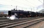 01 118 und 01 1100 in Geislingen / Steige am 30.04.1994.