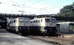 110 191-4 und 111 189-7 i Geislingen / Steige am 15.08.1997.